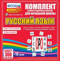 Динамические раздаточные пособия. Русский язык (комплект демонстрационных материалов). Касса букв, слогов, звуковых схем с набором интерактивных таблиц. - fgospostavki.ru - Ялуторовск