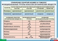 Таблица. Сравнение понятий изомер и гомолог. Функциональные группы классов органических веществ. - fgospostavki.ru - Ялуторовск