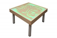 Столик на ножках для рисования песком "Радуга" с подсветкой RGB - fgospostavki.ru - Ялуторовск