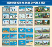Стенд "Безопасность на воде, дороге, в лесу" - fgospostavki.ru - Ялуторовск