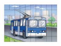 Магнитный пазл "Троллейбус" - fgospostavki.ru - Ялуторовск