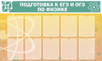 Стенд "Подготовка к ЕГЭ и ОГЭ по физике (10 карманов)" - fgospostavki.ru - Ялуторовск