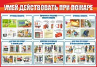Стенд "Умей действовать при пожаре" - fgospostavki.ru - Ялуторовск