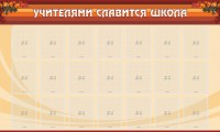 Стенд "Учителями славится школа" - fgospostavki.ru - Ялуторовск