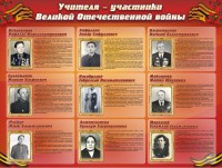 Стенд "Учителя-участники Великой Отечественной войны" - fgospostavki.ru - Ялуторовск