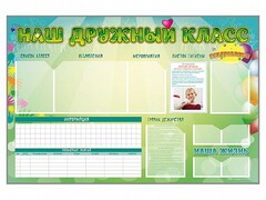 Стенд-уголок магнитно-маркерный "Наш дружный класс" - fgospostavki.ru - Ялуторовск