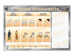 Электрифицированный стенд "Техника безопасности" с маркерными полями - fgospostavki.ru - Ялуторовск