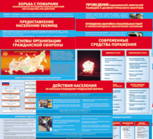 Комплект таблиц "Основы гражданской обороны (МЧС РФ)" 13 штук. - fgospostavki.ru - Ялуторовск