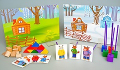 Игровой набор Фребеля "Заюшкина избушка" (серия "Сказочный мир". Выпуск 1) - fgospostavki.ru - Ялуторовск