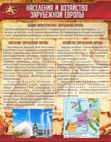 Стенд "Населения и хозяйство Зарубежной Европы" - fgospostavki.ru - Ялуторовск