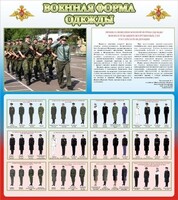 Стенд "Военная форма одежды (герб РФ) " - fgospostavki.ru - Ялуторовск