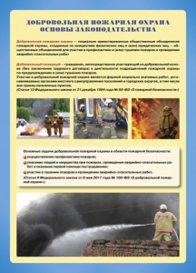 Комплект плакатов "Добровольная пожарная дружина" - fgospostavki.ru - Ялуторовск