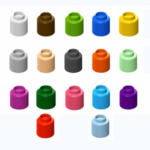  Элемент конструктора одиночный одноцветный Color Blocks 100 штук - fgospostavki.ru - Ялуторовск