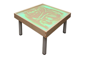 Столик на ножках для рисования песком "Радуга" с подсветкой RGB - fgospostavki.ru - Ялуторовск