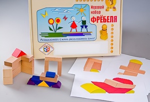 Игровой набор Фребеля "Конструктор деревянный без соединений-2" (Серия "Эксперимент") - fgospostavki.ru - Ялуторовск