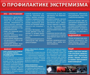 Стенд "О профилактике экстремизма" - fgospostavki.ru - Ялуторовск