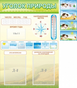 Стенд "Уголок природы" Вариант 2 - fgospostavki.ru - Ялуторовск