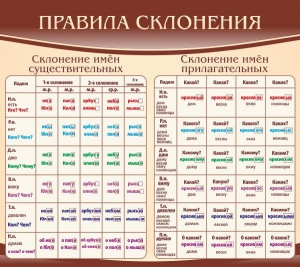 Стенд "Правила склонения" - fgospostavki.ru - Ялуторовск