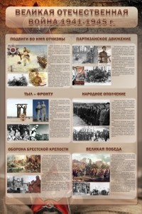 Стенд "Великая отечественная война (события)" - fgospostavki.ru - Ялуторовск
