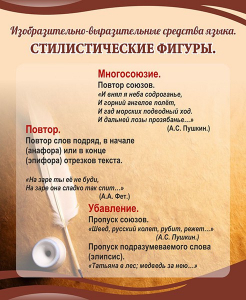 Стенд "Стилистические фигуры" Вариант 1 - fgospostavki.ru - Ялуторовск