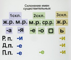 Набор магнитных карточек "Склонение имен существительных" - fgospostavki.ru - Ялуторовск