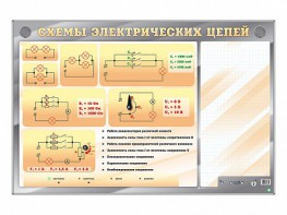 Электрифицированный стенд "Схемы электрических цепей" с маркерными полями - fgospostavki.ru - Ялуторовск