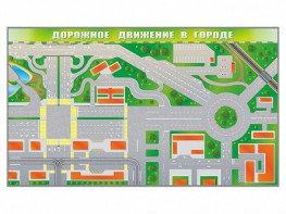 Доска магнитно-маркерная панорамная "Дорожное движение в городе" - fgospostavki.ru - Ялуторовск