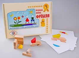 Игровой набор Фребеля "Конструктор деревянный без соединений-1" (Серия "Эксперимент") - fgospostavki.ru - Ялуторовск