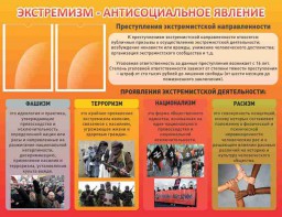 Стенд "Экстремизм-антисоциальное явление" - fgospostavki.ru - Ялуторовск