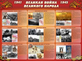 Стенд "Великая война Великого народа" Вариант 1 (9 блоков) - fgospostavki.ru - Ялуторовск