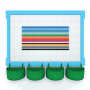  Элемент конструктора одиночный одноцветный Color Blocks 100 штук - fgospostavki.ru - Ялуторовск